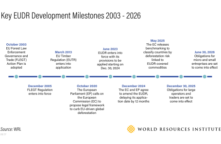 Key EUDR Development Milestones 2003-2026